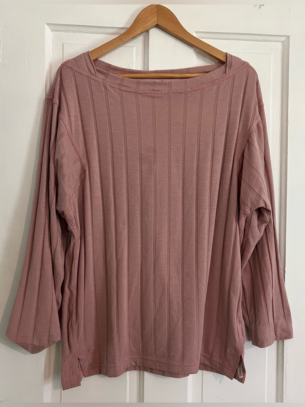 Free People Intimately Size Small Dusty Rose Pink Lounge Long Sleeve Top Shirt